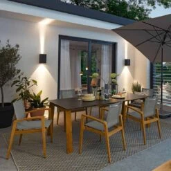 Musterring France Gartentisch 220x100cm Teak/HPL Teak/Granit -GartenMöbelPro Verkäufe 1308464 6