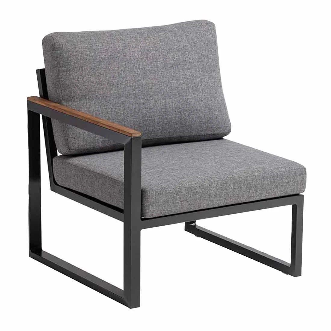 Kettler Ocean Skid City Line Gartensofa Inkl. Beistelltisch Alu/Olefin Anthrazit/Hellgrau Meliert 5 Kettler Ocean Skid City Line Gartensofa Inkl. Beistelltisch Alu/Olefin Anthrazit/Hellgrau Meliert – Bild 3