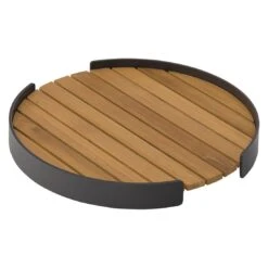 Zebra Carry Tablett Set 2-tlg. Aluminium/Teak Graphit/Teak -GartenMöbelPro Verkäufe 1321378 2