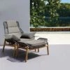 Zebra Pollux Loungesessel Inkl. Hocker Teak/Rope Teak/Brown Brushed Teak/Brown Brushed