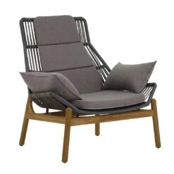Zebra Pollux Loungesessel Inkl. Hocker Teak/Rope Teak/Brown Brushed Teak/Brown Brushed -GartenMöbelPro Verkäufe 1321466 2