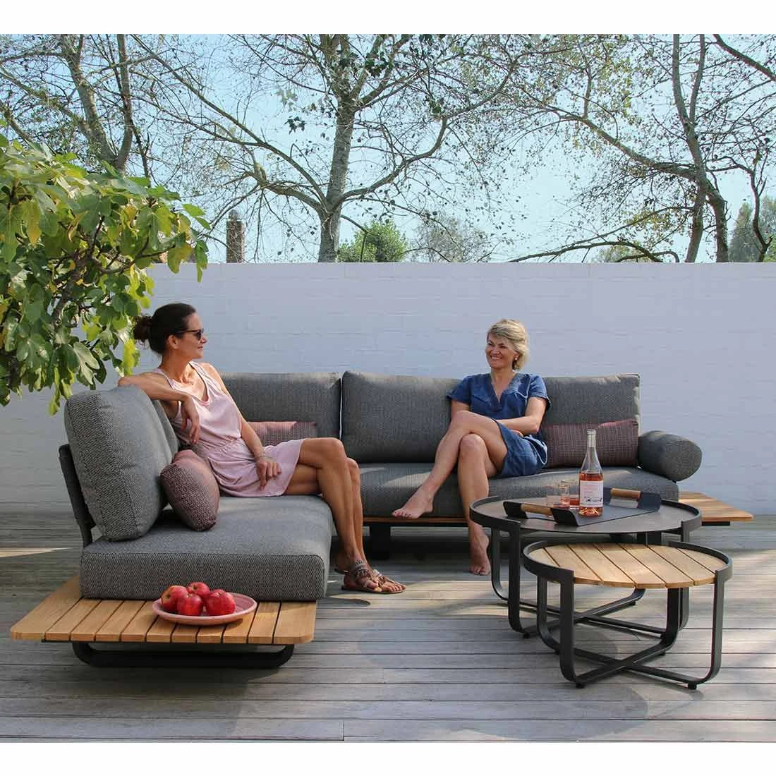 Zebra Park Ecklounge 5-tlg. Aluminium/Teak/Rope Graphit/Sutton Grey Graphit/Teak/Sutton Grey 3 Zebra Park Ecklounge 5-tlg. Aluminium/Teak/Rope Graphit/Sutton Grey Graphit/Teak/Sutton Grey