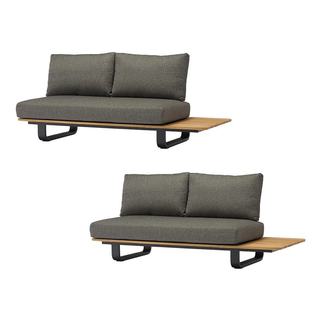 Zebra Park Ecklounge 5-tlg. Aluminium/Teak/Rope Graphit/Sutton Grey Graphit/Teak/Sutton Grey 5 Zebra Park Ecklounge 5-tlg. Aluminium/Teak/Rope Graphit/Sutton Grey Graphit/Teak/Sutton Grey – Bild 3