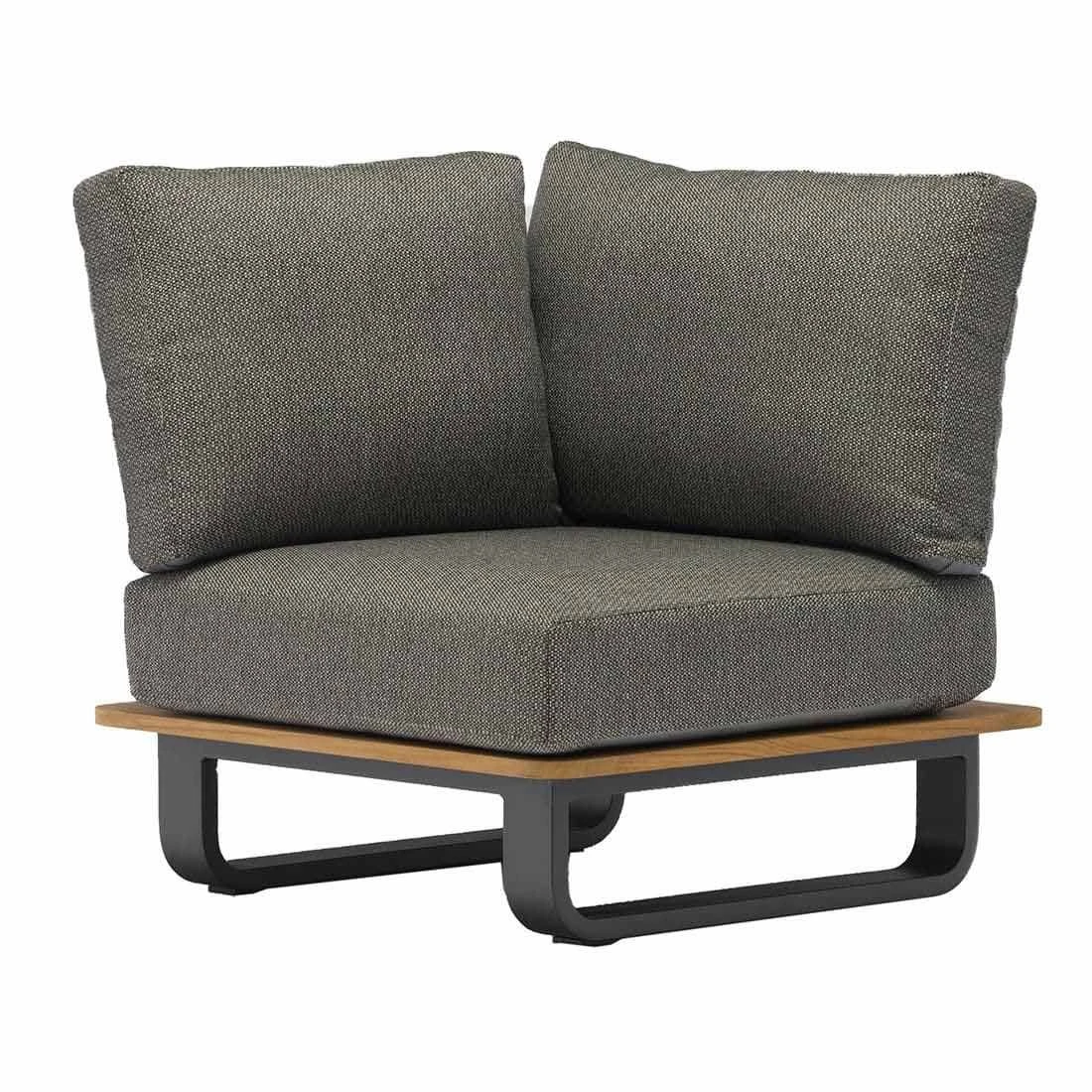 Zebra Park Ecklounge 5-tlg. Aluminium/Teak/Rope Graphit/Sutton Grey Graphit/Teak/Sutton Grey 7 Zebra Park Ecklounge 5-tlg. Aluminium/Teak/Rope Graphit/Sutton Grey Graphit/Teak/Sutton Grey – Bild 5