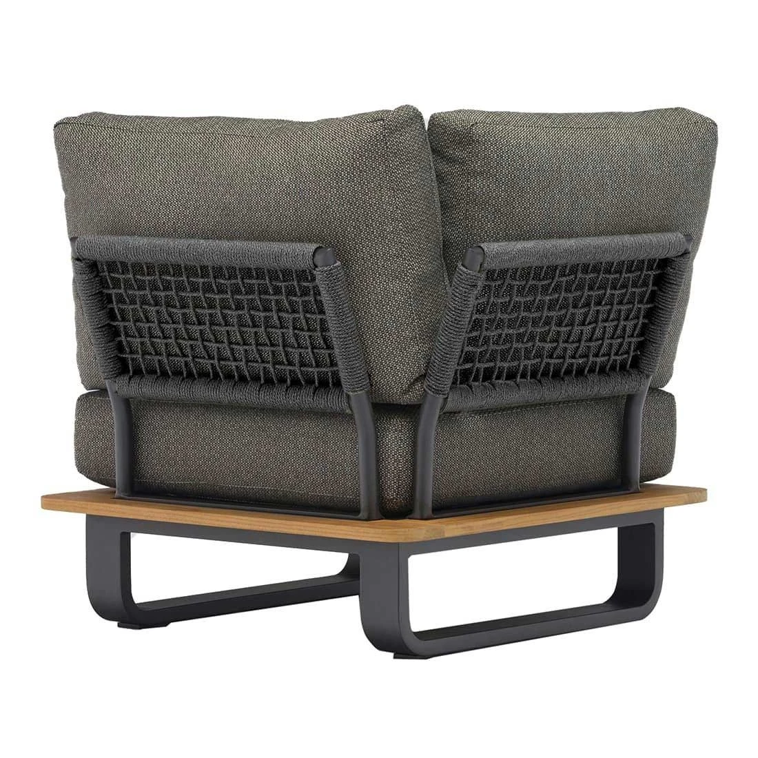 Zebra Park Ecklounge 5-tlg. Aluminium/Teak/Rope Graphit/Sutton Grey Graphit/Teak/Sutton Grey 8 Zebra Park Ecklounge 5-tlg. Aluminium/Teak/Rope Graphit/Sutton Grey Graphit/Teak/Sutton Grey – Bild 6