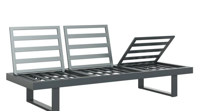 OUTLIV. Atlanta Gartensofa Aluminium/Olefin Anthrazit 3 OUTLIV. Atlanta Gartensofa Aluminium/Olefin Anthrazit