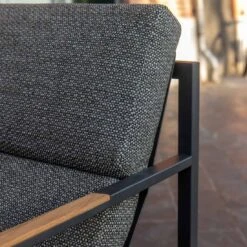 Trentino Loungeset 4-tlg. Edelstahl/Stoff Und Teak Armlehnen Grau Meliert 15 Trentino Loungeset 4-tlg. Edelstahl/Stoff Und Teak Armlehnen Grau Meliert -GartenMöbelPro Verkäufe 1342883 6