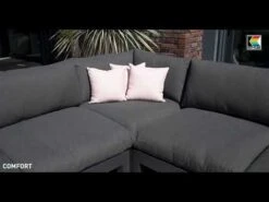 Kettler Comfort Eck-/Endmodul Aluminium/Agora Anthrazit Matt/Graphite