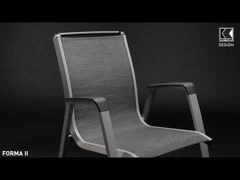 Kettler Forma II Gartenmöbel-Set 7-tlg. Tisch 220x95cm Silber/Graphit 4 Kettler Forma II Gartenmöbel-Set 7-tlg. Tisch 220x95cm Silber/Graphit – Bild 2