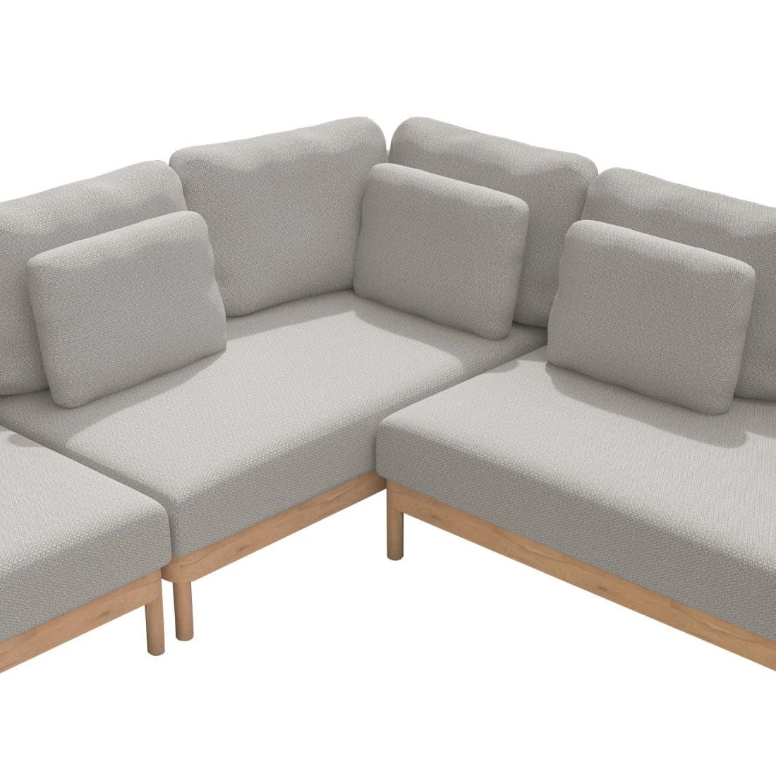 4Seasons Avalon Ecklounge 4-tlg. Teak/Rope Teak/Beige 4 4Seasons Avalon Ecklounge 4-tlg. Teak/Rope Teak/Beige – Bild 2