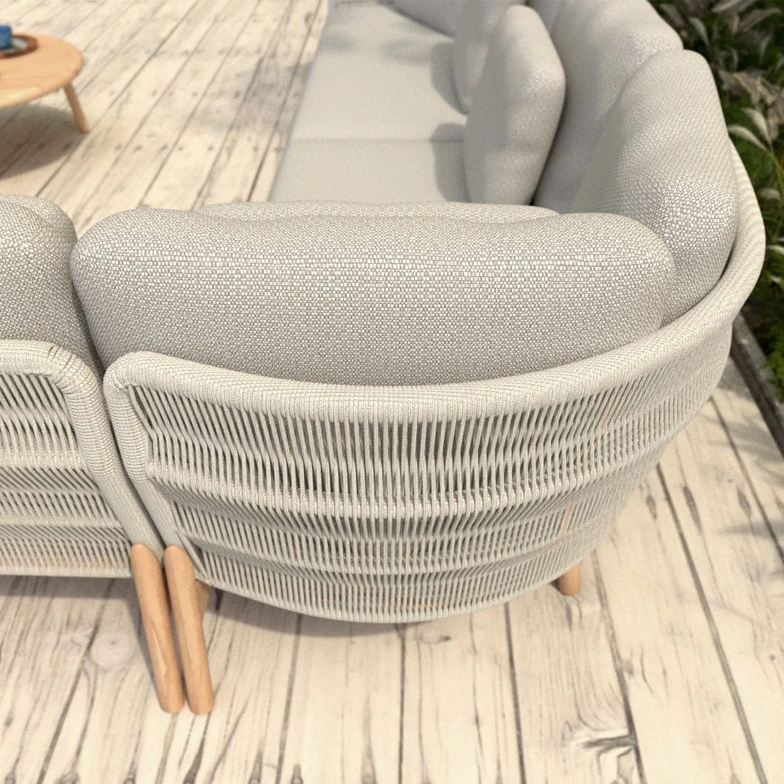 4Seasons Avalon Ecklounge 4-tlg. Teak/Rope Teak/Beige 7 4Seasons Avalon Ecklounge 4-tlg. Teak/Rope Teak/Beige – Bild 5