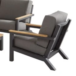 4Seasons Capitol Loungeset 4-tlg. Mit Tisch 90x90cm Anthrazit -GartenMöbelPro Verkäufe 4seasons capitol loungeset 4 tlg mit tisch 90x90cm 1412271 3