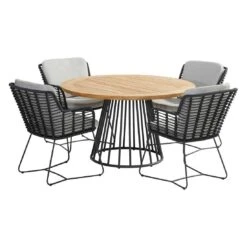 4Seasons Fabrice Gartensessel Edelstahl/Rope Inkl. Kissen Anthrazit -GartenMöbelPro Verkäufe 4seasons fabrice diningsessel edelstahl rope inkl kissen 1355973 5