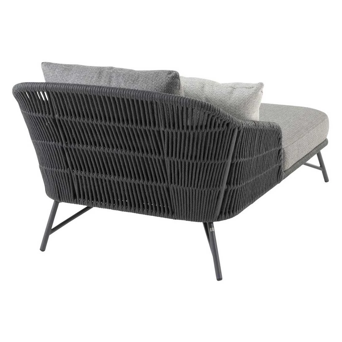 4Seasons Marbella Gartenliege Rope Anthrazit/Hellgrau 7 4Seasons Marbella Gartenliege Rope Anthrazit/Hellgrau – Bild 5