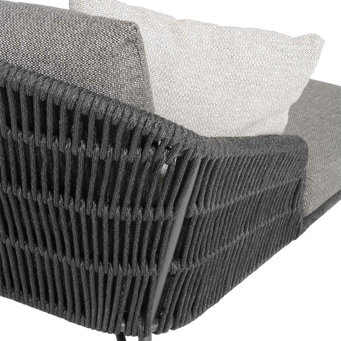 4Seasons Marbella Gartenliege Rope Anthrazit/Hellgrau 8 4Seasons Marbella Gartenliege Rope Anthrazit/Hellgrau – Bild 6