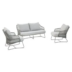 4Seasons Sempre Gartensofa Edelstahl/Rope Inkl. Kissen Anthrazit/Silbergrau -GartenMöbelPro Verkäufe 4seasons sempre 2 5 sitzersofa edelstahl rope inkl kissen 1355995 3