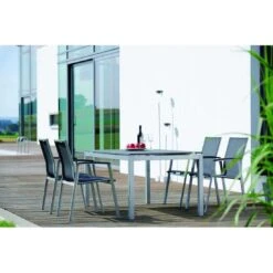 Stern Tischgestell 160x90 Cm Aluminium Graphit -GartenMöbelPro Verkäufe 543348 6