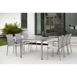 Stern Gartentisch-Gestell 200x100cm Edelstahl Vierkantrohr -GartenMöbelPro Verkäufe 543414 16