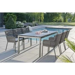 Stern Gartentisch-Gestell 200x100cm Edelstahl Vierkantrohr -GartenMöbelPro Verkäufe 543414 19