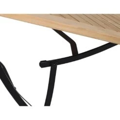 Siena Garden Peru/Mainau Biergarten-Klapptisch 120x80 Cm Stahl/Teak-Mix Schwarz -GartenMöbelPro Verkäufe 545955 4