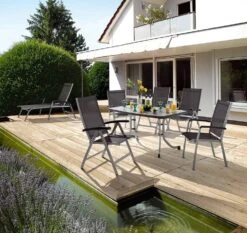 Sieger Bodega Stapelsessel Aluminium/Textilene Graphit/Grau -GartenMöbelPro Verkäufe 651027 2