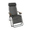 Sungörl Oasi DV Relaxliege Stahl/Textilene/Eschenholz Eisengrau/Quatro-Black-Gold -GartenMöbelPro Verkäufe 657165 1