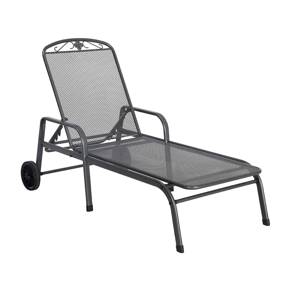 MWH Savoy Gartenliege Streckmetall Eisengrau 3 MWH Savoy Gartenliege Streckmetall Eisengrau