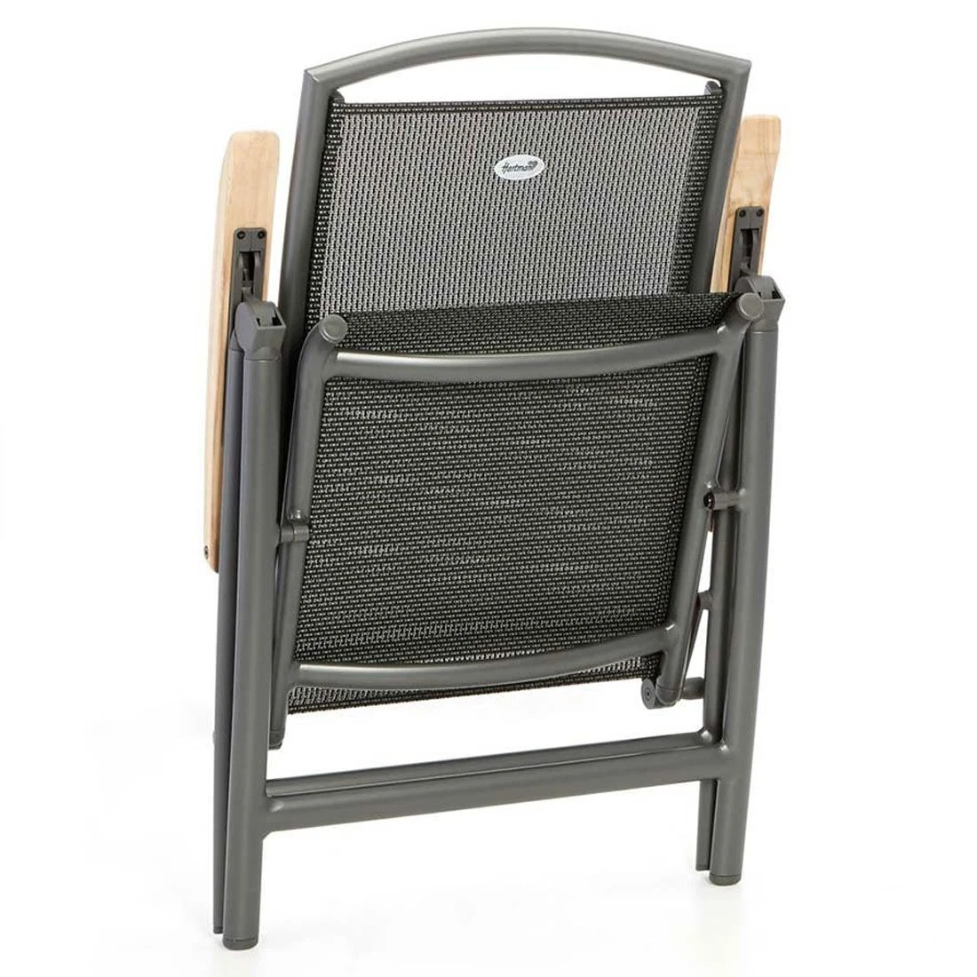 Hartman Raffaelo Klappsessel Aluminium/Textilene Mit Teak-Armlehnen Xerix 5 Hartman Raffaelo Klappsessel Aluminium/Textilene Mit Teak-Armlehnen Xerix – Bild 3