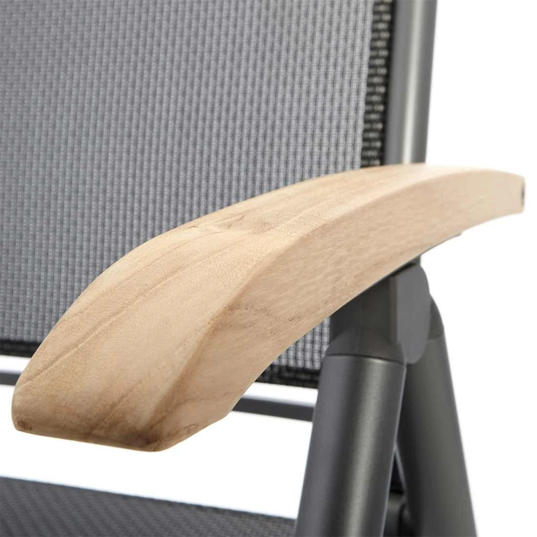 Hartman Raffaelo Klappsessel Aluminium/Textilene Mit Teak-Armlehnen Xerix 7 Hartman Raffaelo Klappsessel Aluminium/Textilene Mit Teak-Armlehnen Xerix – Bild 5