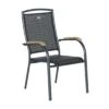 Hartman Raffaelo Stapelsessel Aluminium/Textilene Mit Teak-Armlehnen Xerix -GartenMöbelPro Verkäufe 709844 1
