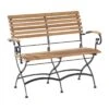 4Seasons Bellini Gartenbank 106cm Eisen/Teak Natur -GartenMöbelPro Verkäufe 761973 1 1