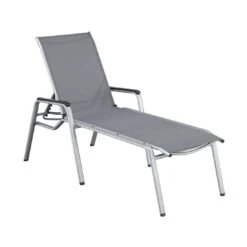 Kettler Cirrus Komfort-Stapelliege Aluminium/Textilene Silber/Anthrazitgrau -GartenMöbelPro Verkäufe 790760 1