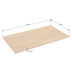 OUTLIV. Gartentisch-Platte 160x90cm Teak Natur -GartenMöbelPro Verkäufe 794214 5