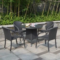 Zebra Vienna Stapelsessel Aluminium/Geflecht Quarz -GartenMöbelPro Verkäufe 800088 2