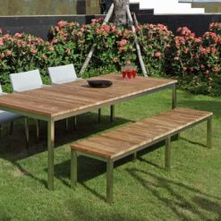 Zebra Naxos Gartenbank 168cm Edelstahl/Teak Teak Recycelt 5 Zebra Naxos Gartenbank 168cm Edelstahl/Teak Teak Recycelt -GartenMöbelPro Verkäufe 800099 2 1