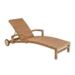 MBM Bellini Gartenliege Geflecht Mirotex-Twist Natur