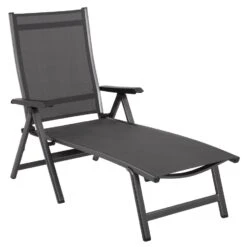 MWH Elements Klappliege Aluminium/Textilene Eisengrau/Anthrazit