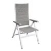 MWH Futosa Klappsessel Aluminium/Textilene Polarweiß/Grau -GartenMöbelPro Verkäufe 833836 1