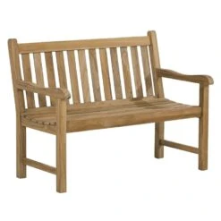 Best Moretti Gartenbank 120cm Teak Recycelt GreyWash