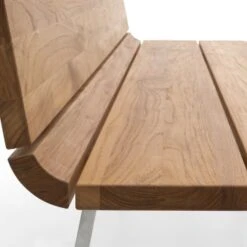 Niehoff Nova Gartenbank 220cm Edelstahl Profilkufe/Teak Geölt Edelstahl/Teak Geölt -GartenMöbelPro Verkäufe 842262 2