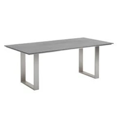 Niehoff Noah Gartentisch 180x95 Cm Edelstahl Profilkufe/HPL Beton