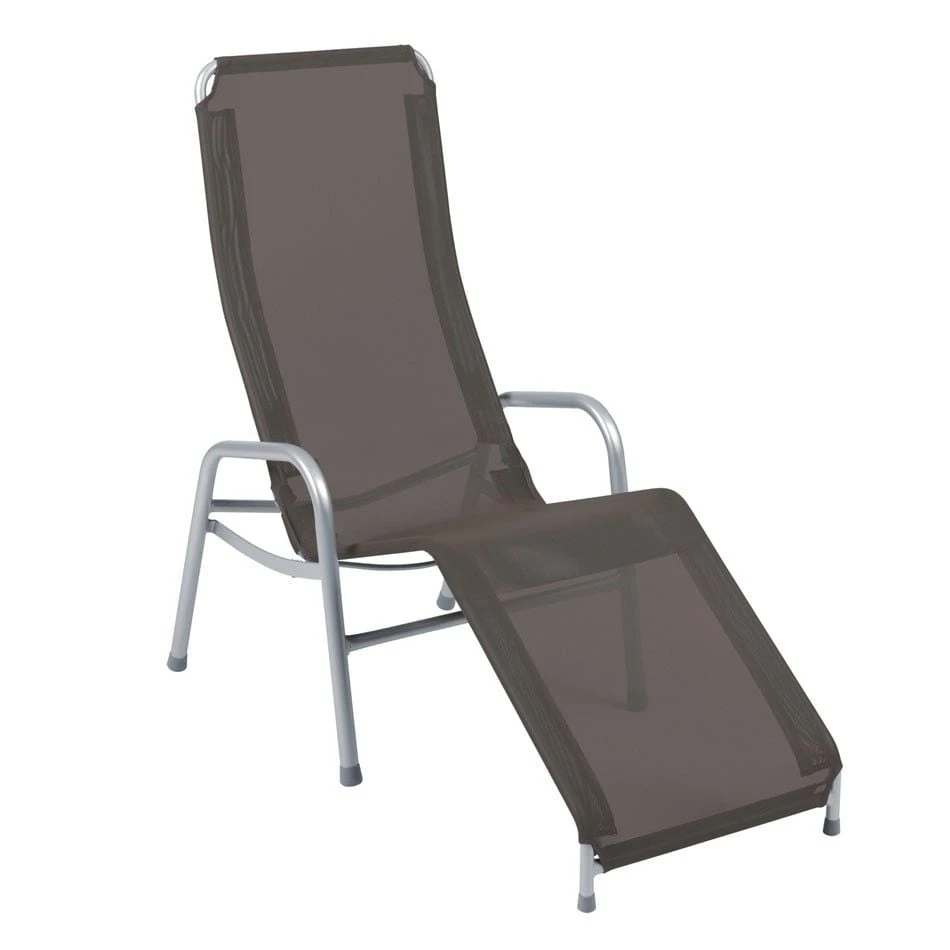 Karasek Grenada Gesundliege Stahlrohr/Textilene Platin/Taupe 3 Karasek Grenada Gesundliege Stahlrohr/Textilene Platin/Taupe