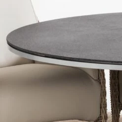 Domus Ventures Palm Tisch Ø150 Cm Aluminium/StoneTEC Brilliant Silver/Granit -GartenMöbelPro Verkäufe 850457 3