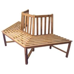 OUTLIV. Baumbank 3-Sitzer 199cm Halbrund Akazie Teak-Look -GartenMöbelPro Verkäufe 881554 2