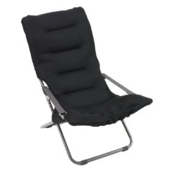 Sungörl Fiesta Klappliege Stahl/Textilene Gepolstert Anthrazit/Schwarz