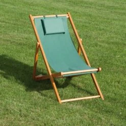 Siena Garden Faro Beach-Liegestuhl Holz/Textilene Grün -GartenMöbelPro Verkäufe 892004 2