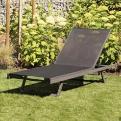 Siena Garden Tropic Liege Aluminium/Textilene Anthrazit/Schwarz -GartenMöbelPro Verkäufe 892048 2