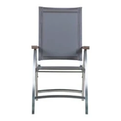 Zebra One Klappsessel Edelstahl/Textilene Silber/Dark Grey -GartenMöbelPro Verkäufe 903015 3