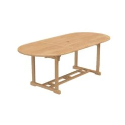 OUTLIV. Takoma Ausziehtisch Oval 160/220x100cm Teak Natur -GartenMöbelPro Verkäufe 906139 4