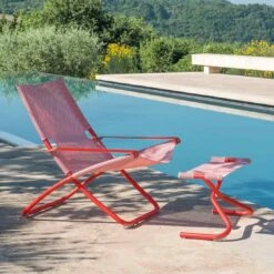 Emu Snooze Liegestuhl Stahl/Textilene Rot -GartenMöbelPro Verkäufe 911232 2